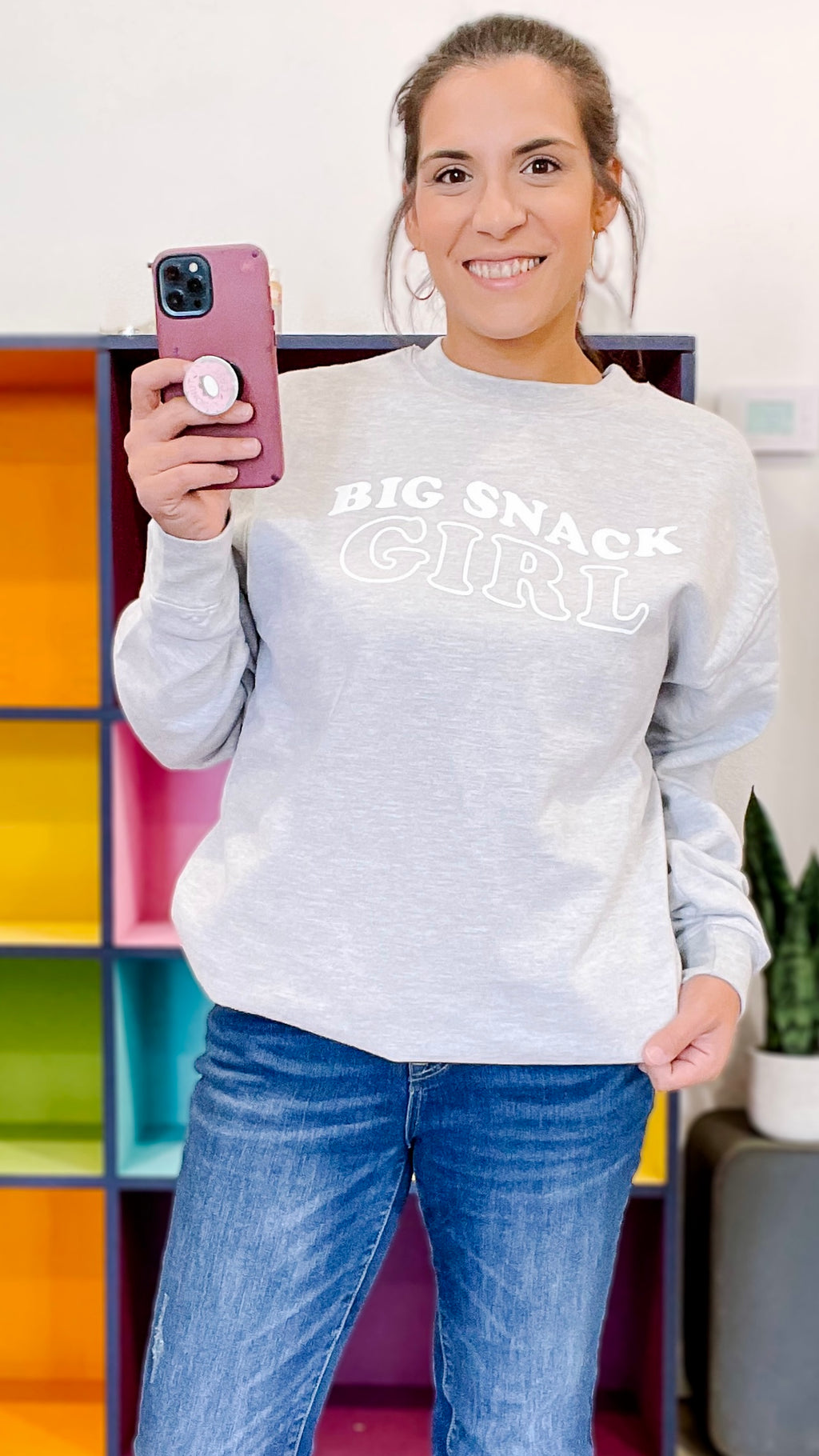 Big snack 2025 girl sweatshirt