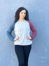 STRANGERS BY NATURE COLORBLOCK LS TOP | S-2X